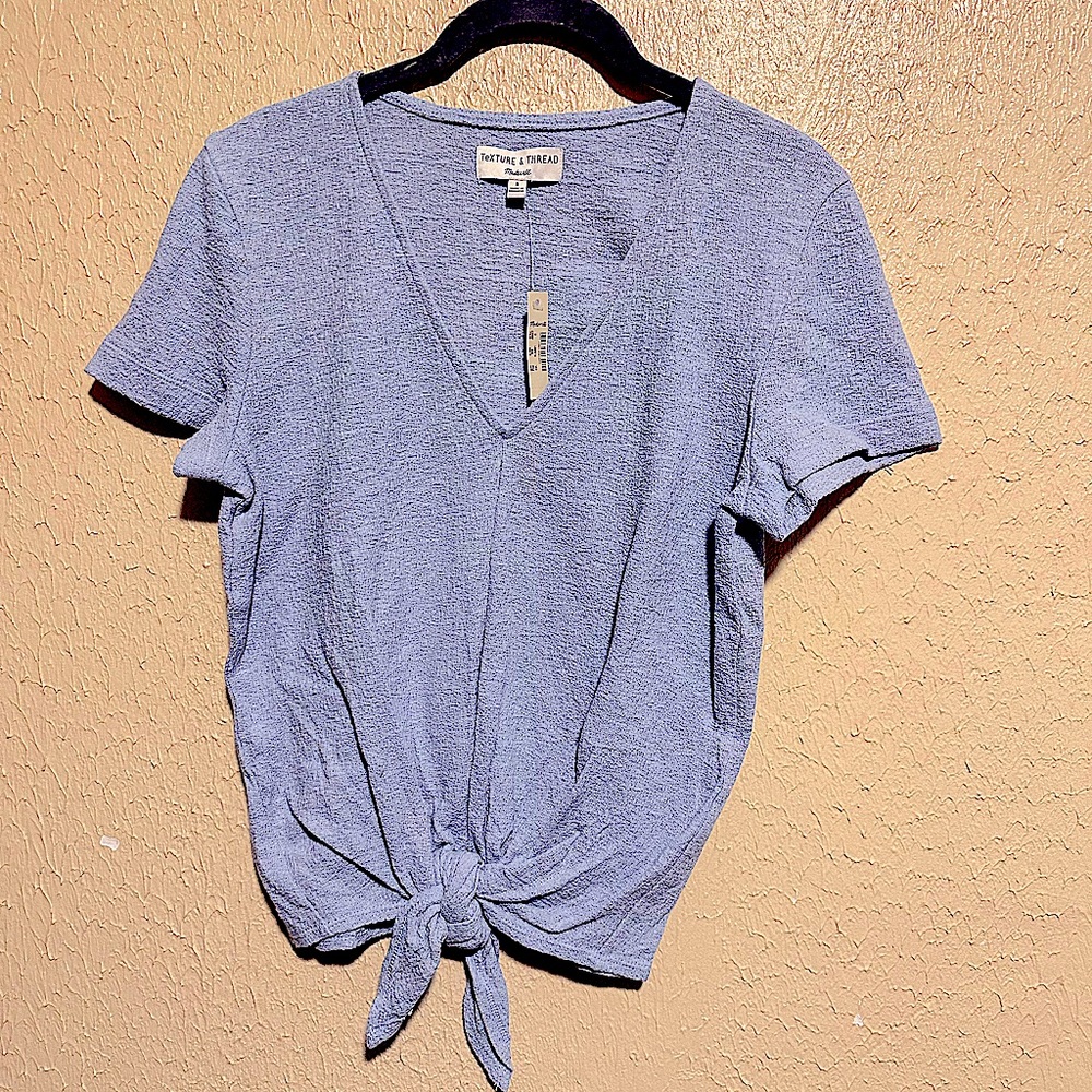 Madewell Texture‎ & Thread V-Neck Modern Tie-Front